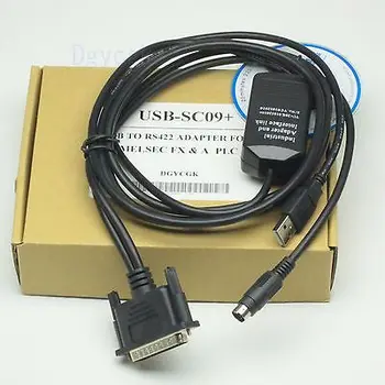 

DHL/EMS 5 Sets*USB-SC09+ programming Cable USB to RS422 adapter for MESLEC FX & A series PLC -h2