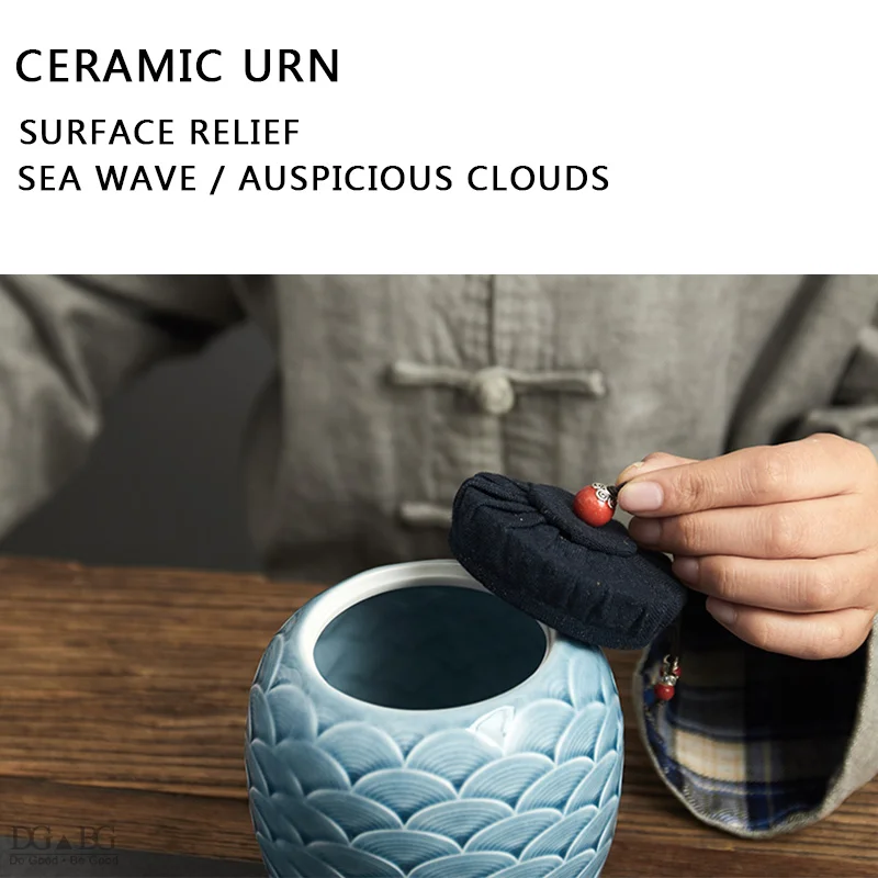 Керамика пепел урна для люди и домашние животные кремировать погребальные