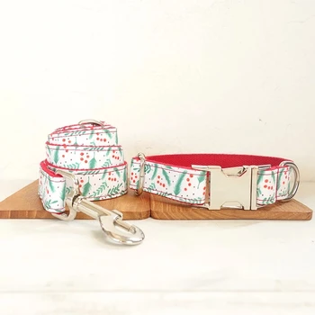 

Uniquely Designed Dog Collar And Leash Set, Free ID Engraving, Stylish Thick Nylon Handmade Dog Collar For Dogs