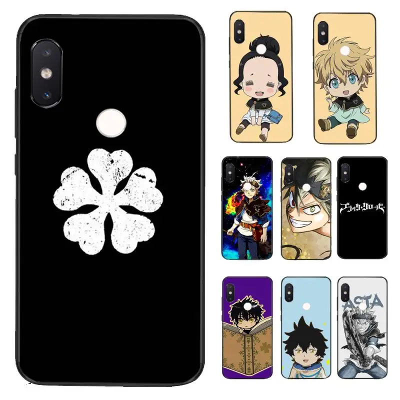 

YNDFCNB anime Black Clover black Phone Case Hull for Xiaomi Redmi 5 5Plus 6 6A 4X 7 7A 8 8A 9 Note 5 5A 6 7 8 8Pro 8T 9