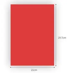 Papier Premium pour imprimante A4, blanc, noir, rouge, format de papier Compatible 210x297mm (8.3 "x 11.7") 80 gsm, 100 feuilles au total 