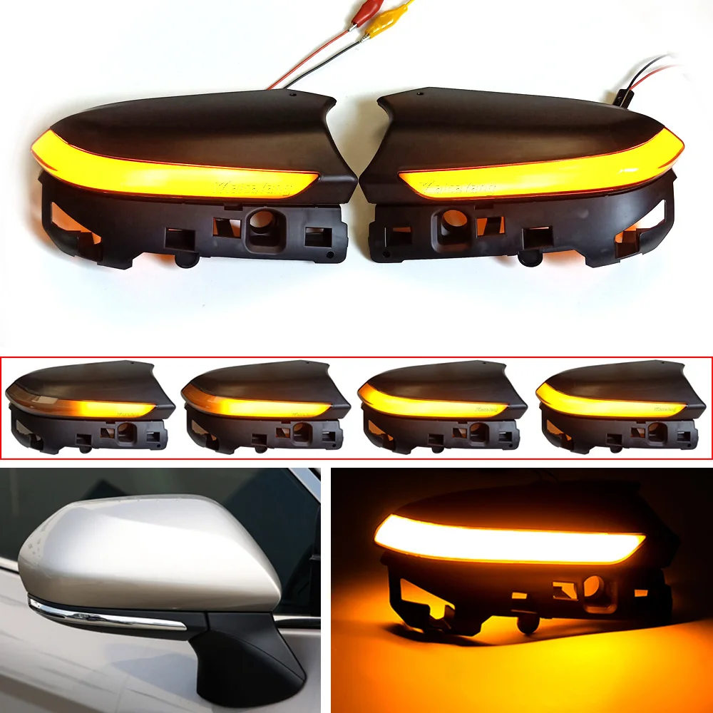 Flowing LED Dynamic Turn Signal Light Side Mirror Indicator Blinker Lamp for Toyota Camry C-HR Prius XW50 Plug-in Hybrid | Автомобили и