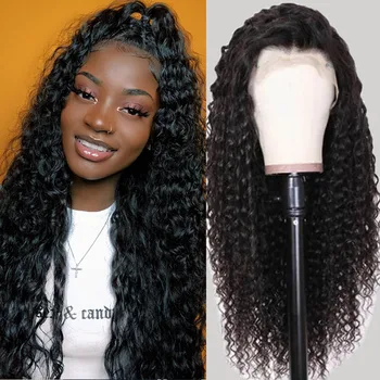 

Curly Human Hair Wigs for Black Women Brazilian Kinky Curly Wigs 360 Lace Frontal Wig With Baby Hair Lace Front Human Hair Wigs