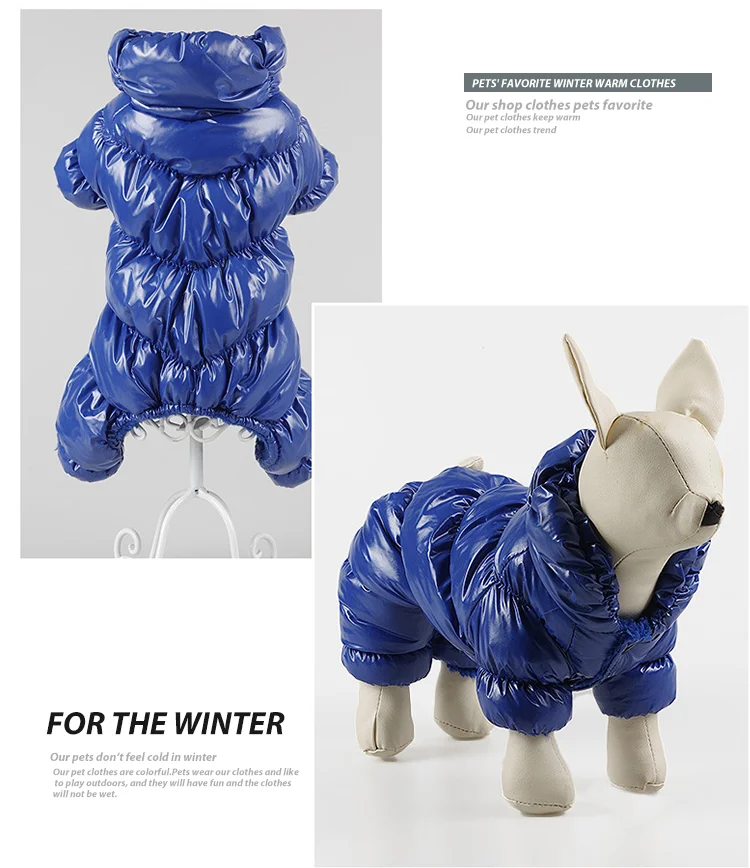 Dog Clothes Winter Warm Pet Coat Kleding Christmas Waterproof Pet Jacket For Small Medium Dogs Female XS-2XL пуховик для собак