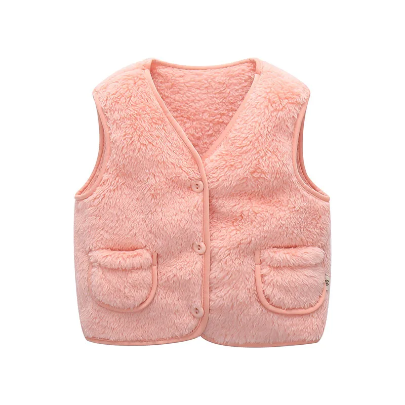 PPXX/; зимний детский жилет; Меховой жилет для малышей; Детский Светильник; жилет для девочек и мальчиков; детская одежда; Меховая куртка без рукавов - Цвет: new pink