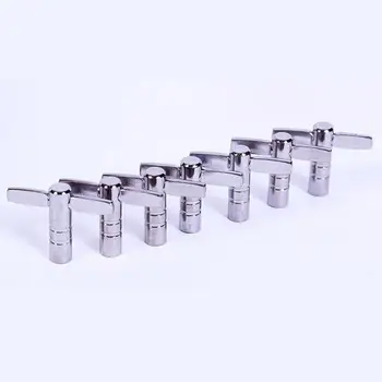 

1PC Drum Tuning Key Adjustment Wrench Silver Metal Accessories Percussion Key Tuning Drum Tool B7V9