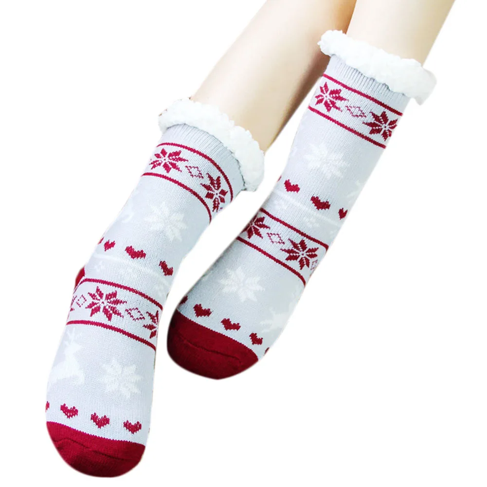 light grey Женские носки, очень теплые, из флиса, для дома, плотные, теплые, эластичные, удобные, толстые, для зимы, для дома, офиса, снега, d88 - Цвет: light grey