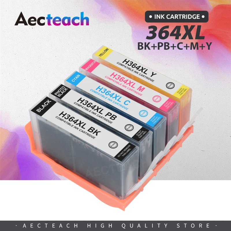 

Aecteach new Printer Ink Cartridge 364XL For HP 364 XL Replace for HP Photosmart 5510 5515 6510 B010a B109a B209a Deskjet 3070A