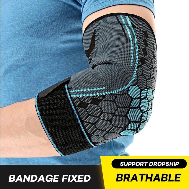 Elastische Bandage Ellenbogen Unterstützung Anti-skid Compresion Ellenbogen  Protektoren Armlehnen manicotti ciclismo Ellenbogen Pads Für Basketball