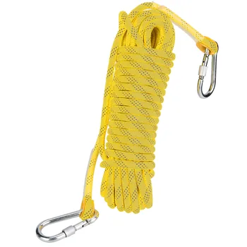 

Outdoor Rock Climbing Escape Rope Safety Survival Cord Flexible Climbing Safety Ropes With Hook
