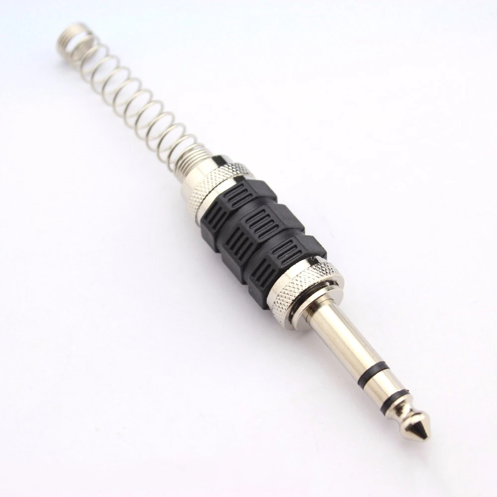GD PARTS 1/4 &quotстерео Штекерный разъем для телефона 6 35 мм наушников с пружиной