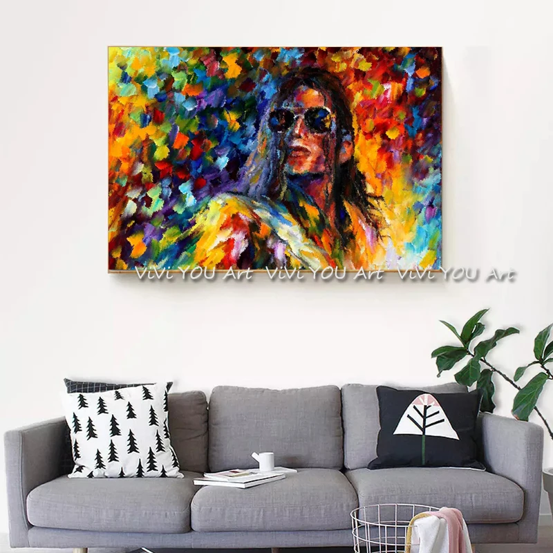 Oil-Painting-Picture-Canvas-Painting-Famous-Star-Michael-Jackson-Home-Decoration-Printing-On-Canvas (2)