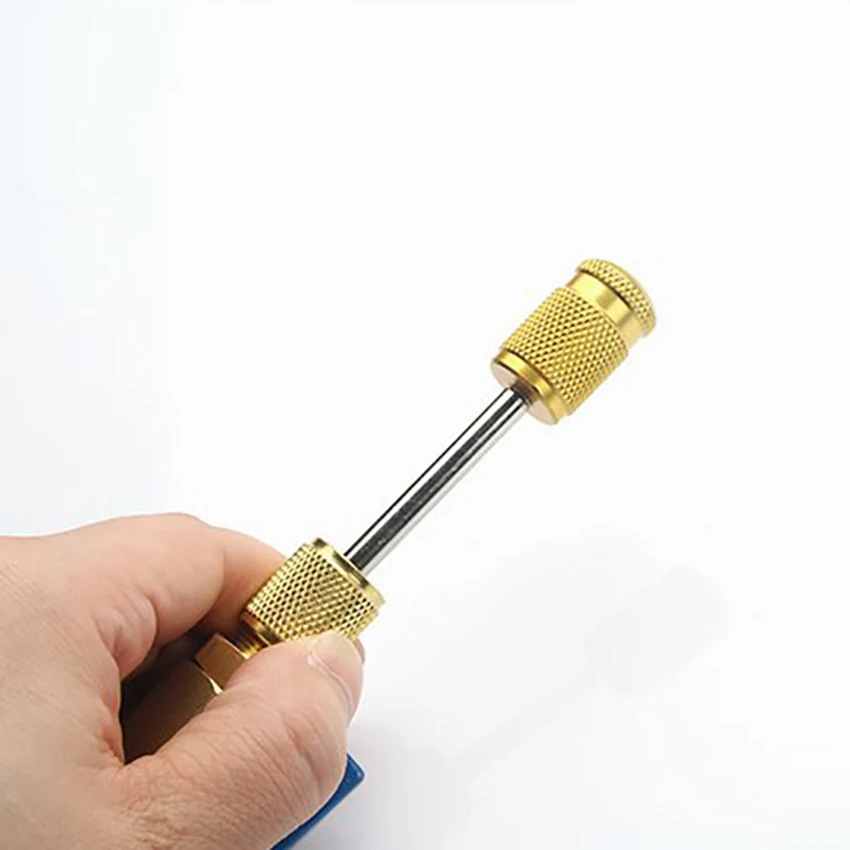 High/Low Pressure Car Air Conditioning Valve Core Repair Tool R134a Valve Core Replacement Wrench Refrigerant Freon Installer