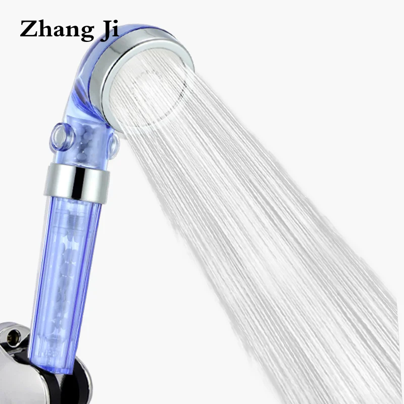 

Zhang Ji Blue SPA Magnet Therapy Shower Head Water Saving With Filter Stones High Pressure Water Filter Bath Nozzle Showerhead
