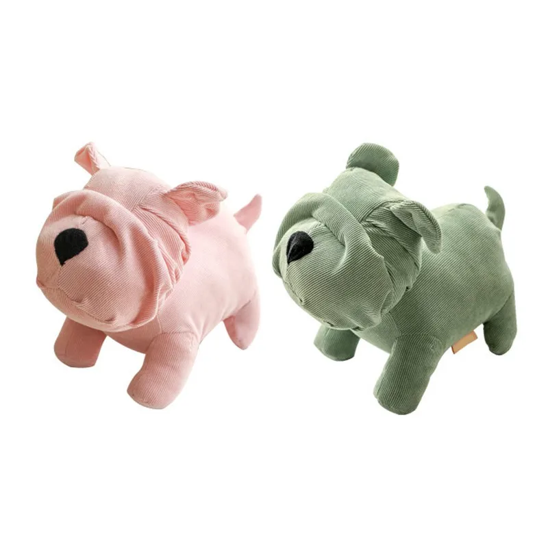 Милая мультяшная игрушка в форме бульдога для собак устойчивая к укусам собачья молярная игрушка интерактивная игрушка для питомцев прочная мягкая плюшевая жевательная игрушка для щенка игрушки