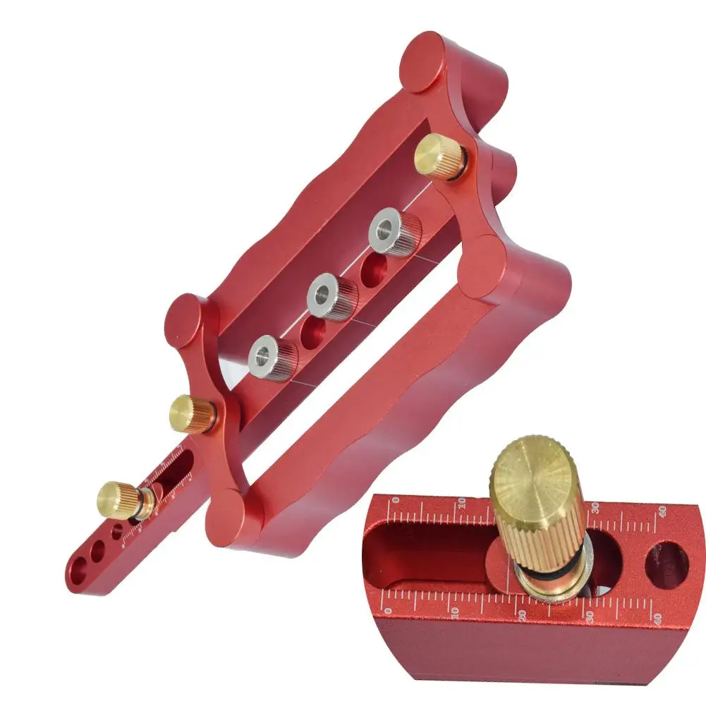 

17Pcs/Set Punch Positioner- Centering Dowelling Jig For Furniture Fast Connecting Woodworking Drill Guide Kit Location