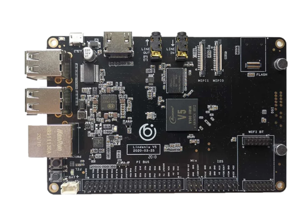 Placa de Desenvolvimento Lindenis Artificial Inteligente Processamento Vídeo a7 Quad Core v5 - Imagem 2