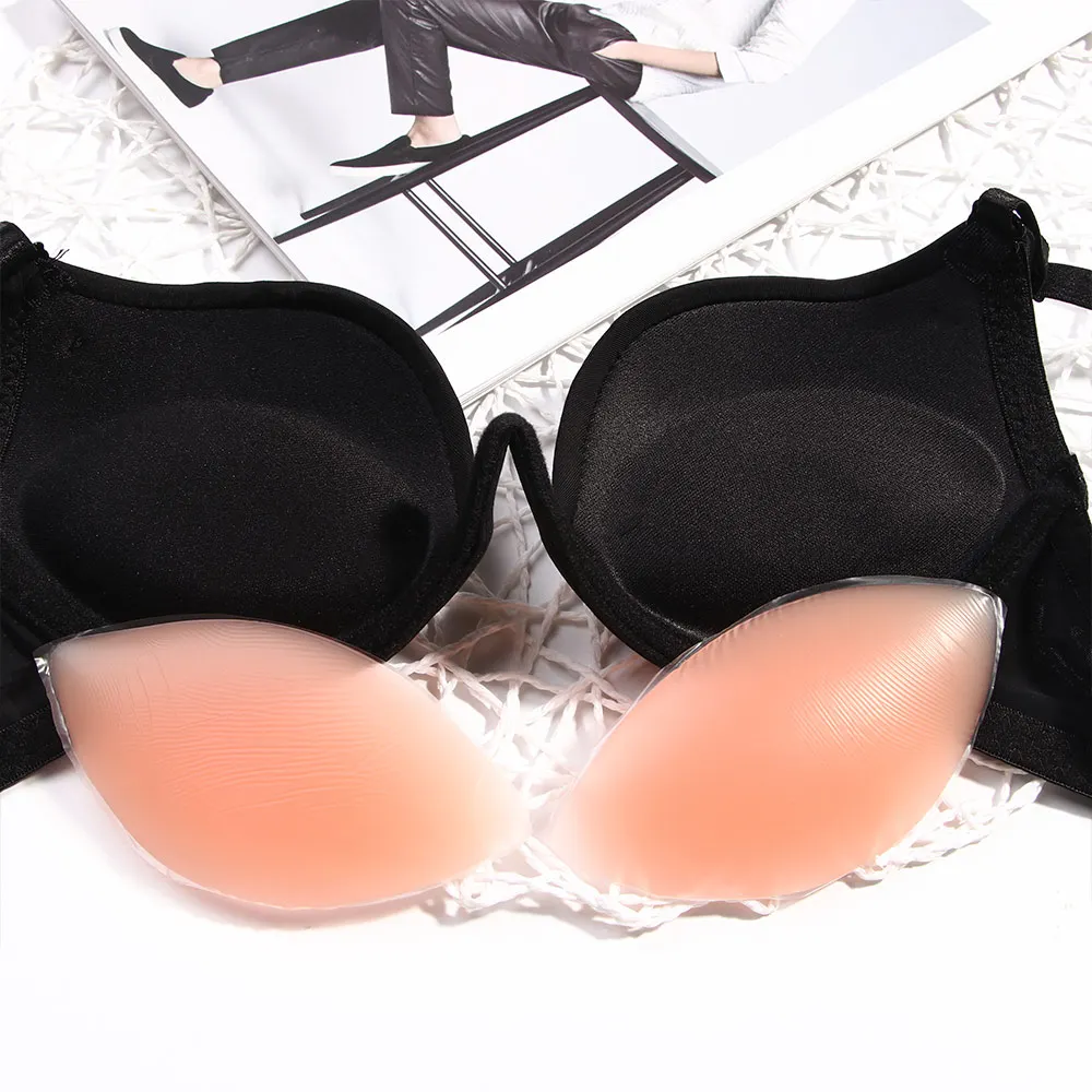 

1Pair Invisible Gel Bra Padding Magic Bra Insert Pads Push Up Silicone Self Adhesive Breast Enhancer Women Intimates Drop shippi