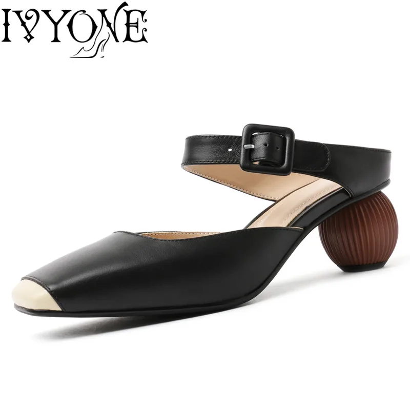 

Fashion Ladies Women Pumps Cow Leather Inner Genuine Leather Sexy Ladies Strenge Heels Square Toe Party Single Shoes Ladies