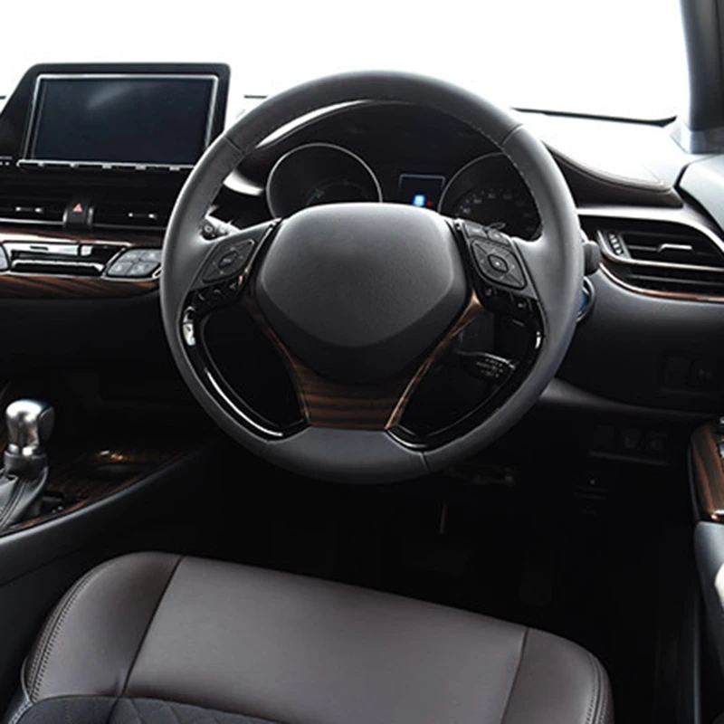 Панель рулевого колеса автомобиля отделка крышки аксессуары для Toyota C-Hr Chr черный