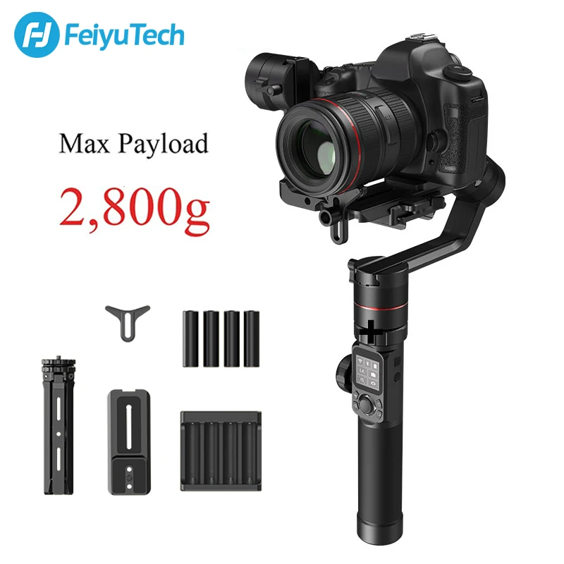 FeiyuTech Feiyu AK2000 DSLR камера Gimbal 2800 кг Полезная нагрузка стабилизатор со штативом для