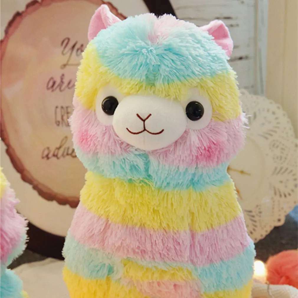 20 см/25 см/35 см Радуга Альпака плюшевые овцы игрушка японский мягкий Alpacasso мягкие животные прекрасный подарок для девочек Лидер продаж