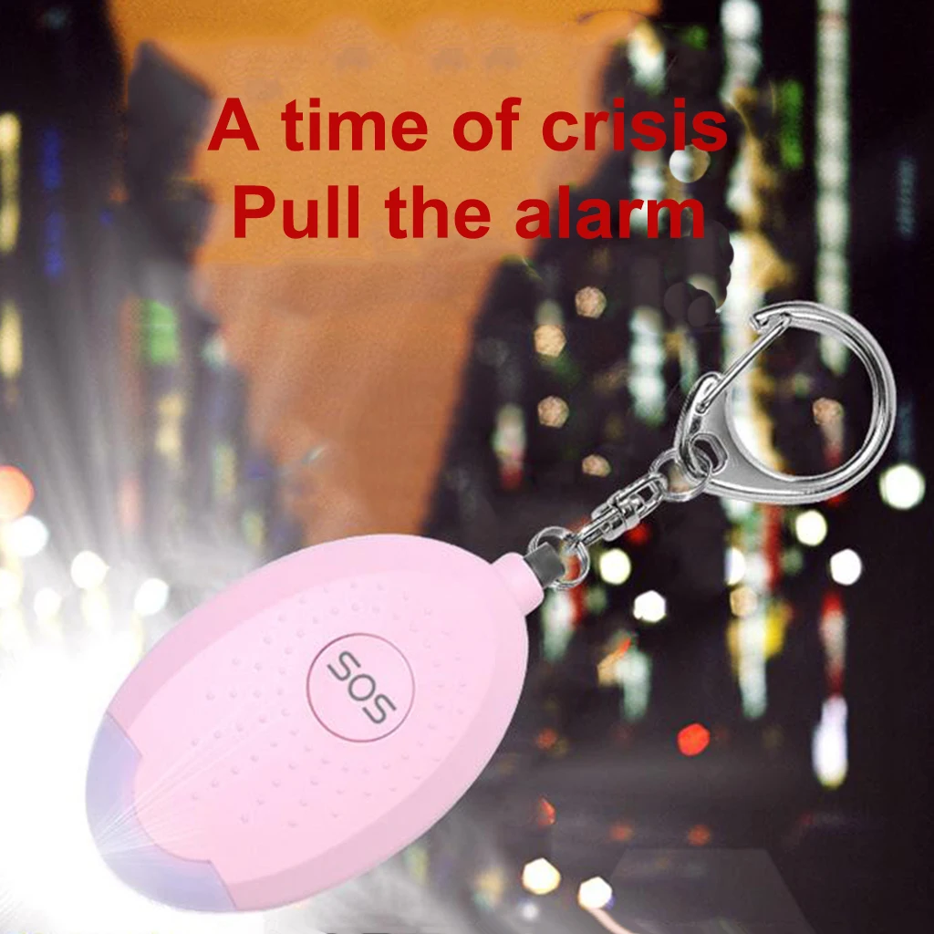 Safe Sound Personal Alarm Keychain 130db Security Emergency Siren LED Light
