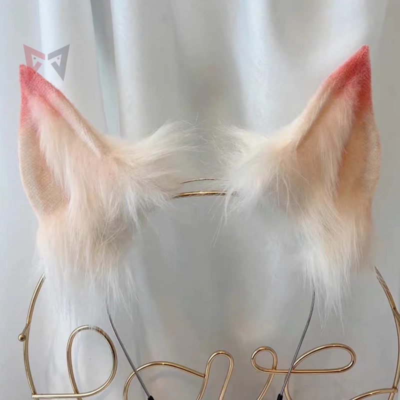 

New LOL KDA Ahri Cosplay Wolf Fox Ears Hair Hoop Hand Made Work For KC Cosplay Party Game Costume Accessories Custom Made