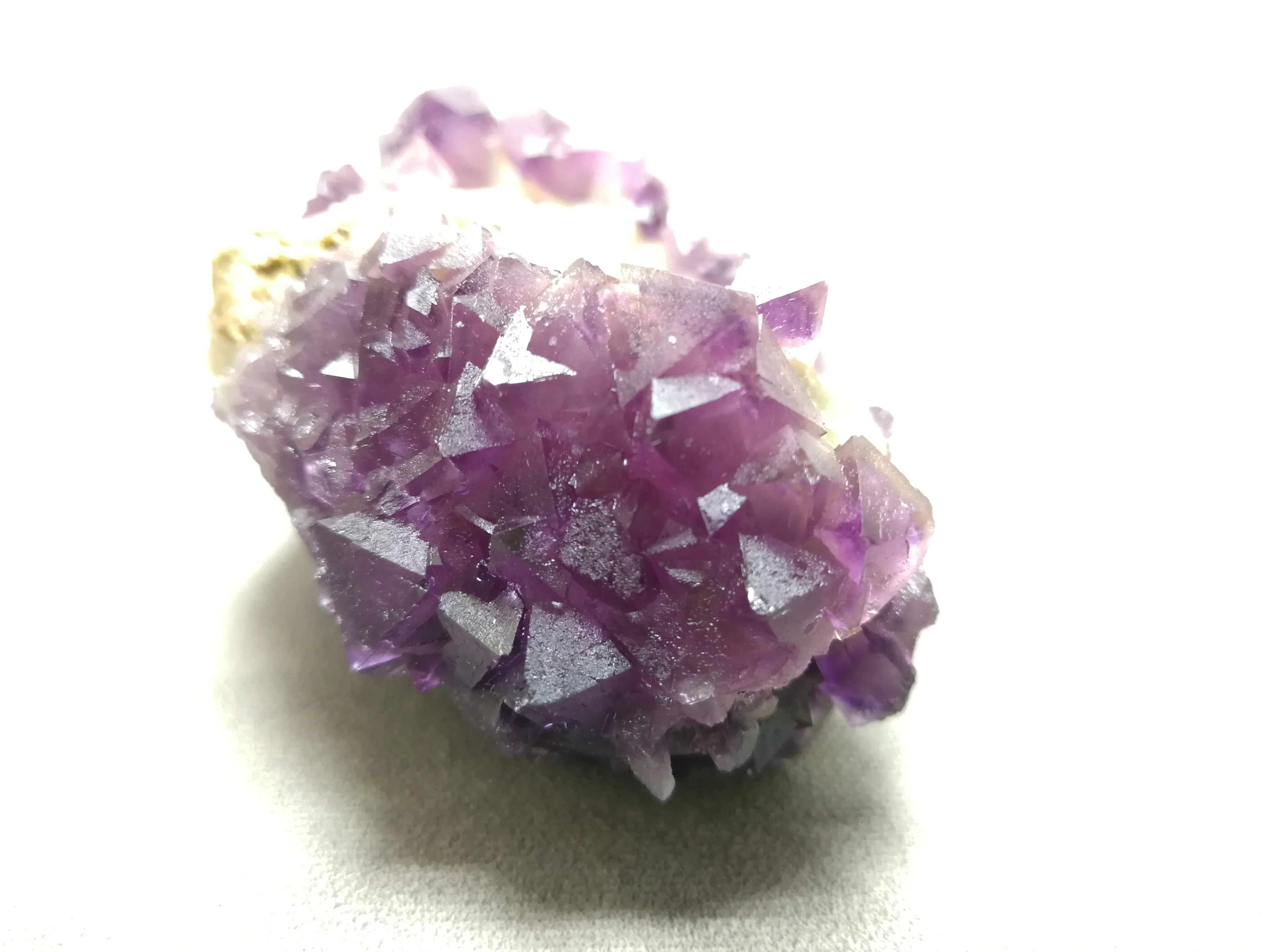 282 8 gNatural rock минеральный фиолетовый камень флюорит Симбионт образец мебели|Наборы