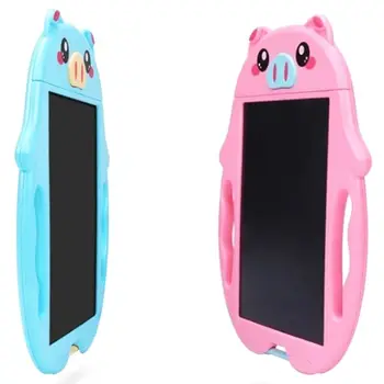 

2 Set LCD Writing Tablet , Colorful Doodle Board Drawing Board, Birthday Present for 2-6 Years Kids, Blue Pig & Pink Pig