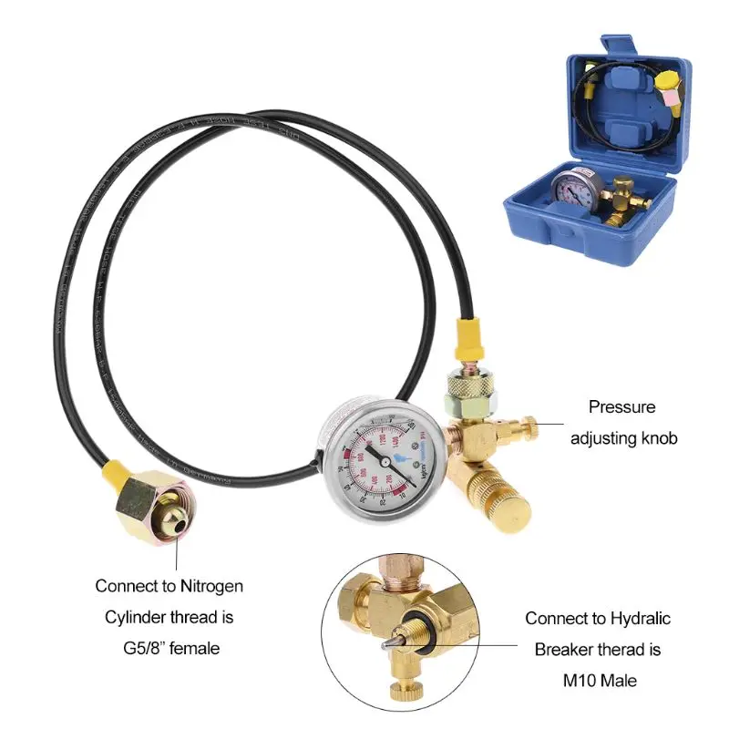 Азотный газ зарядки комплект устройство для Soosan furukawa гидромолот манометр