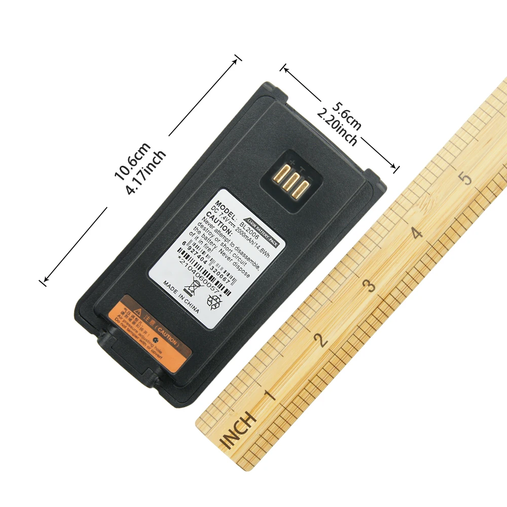 2pcs BL2006 Replacement Two Way Radio Battery for Hytera PD700 PD780 BL2503 PD705 PD705G PD785 PD785G BL2006 Radio,2000mAh