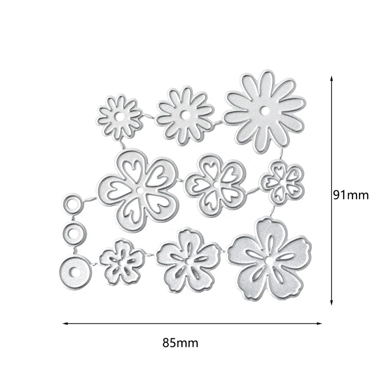 Eastshape 12 шт цветы металлические Вырубные штампы Маргаритка DIY Выгравированные штампы ремесло изготовление бумажных карточек Скрапбукинг тиснение Новинка