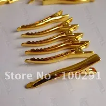 Ювелирные изделия для волос DIY фурнитура-черный пистолет покрытием цвет 45 мм 1000 шт Металлические зажимы для волос с зубчиками