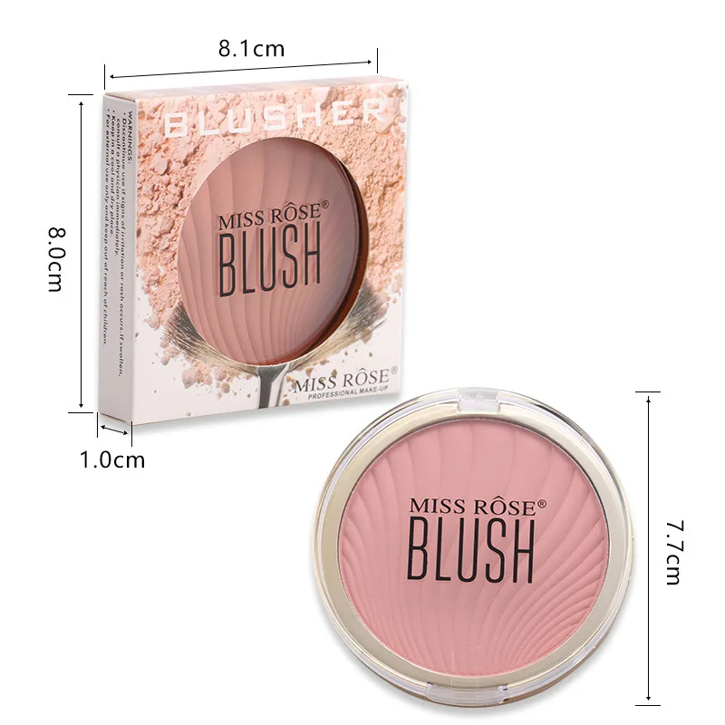 MISS ROSE Cross-Border Makeup монохроматический блеск осветляет кожу, кармин, телесный макияж, естественная модификация и румяна