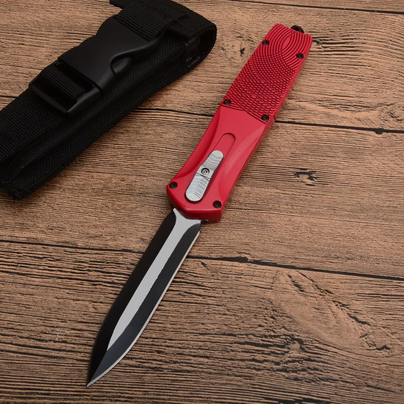 Red Drebo версия Mir T алюминиевая ручка EDC три цвета Фрукты Кухня Открытый Инструменты Нож с фиксированным лезвием - Цвет: Red
