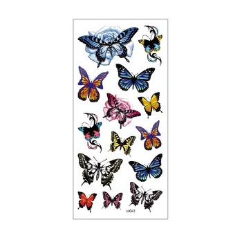 

Body Art Waterproof Temporary Tattoos Butterfly Flower Design Natural Arm Shoulder Waterproof Temporary Fake Tattoo Sticker