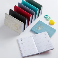 Mini bloc notes Portable A7, carnet de calendrier anglais, planificateur de Plan quotidien hebdomadaire, papeterie scolaire et de bureau, 2022 