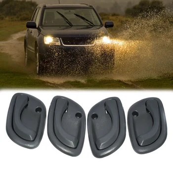 

4Pcs Inside Door Handle Front Rear Left Right for Suzuki Grand Vitara Grey 95-01 83130-60G01 83110-60G01