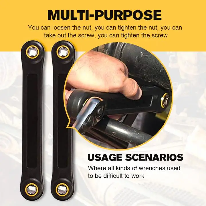 

Universal Extension Wrench 1/4" Bit Adapter 3/8" Tite Reach Extension Wrenches Screwdriver Adapter Wrench Car Spanner Car Repair