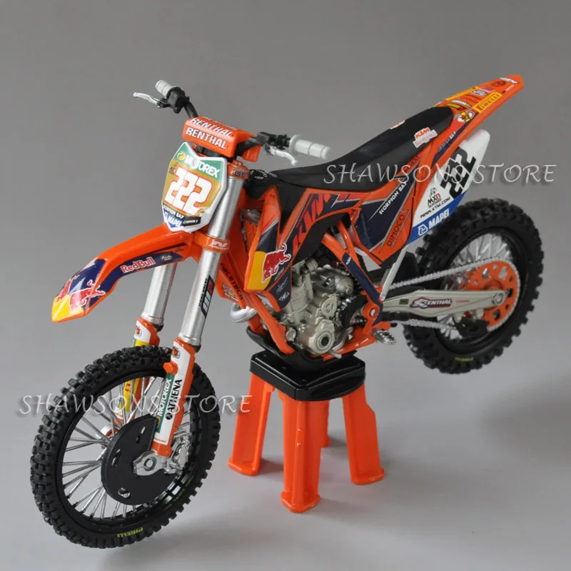 Литые игрушечные модели Automaxx 1:12 KTM 350 SX-F № 222 Байк миниатюрный мотоцикл Реплика