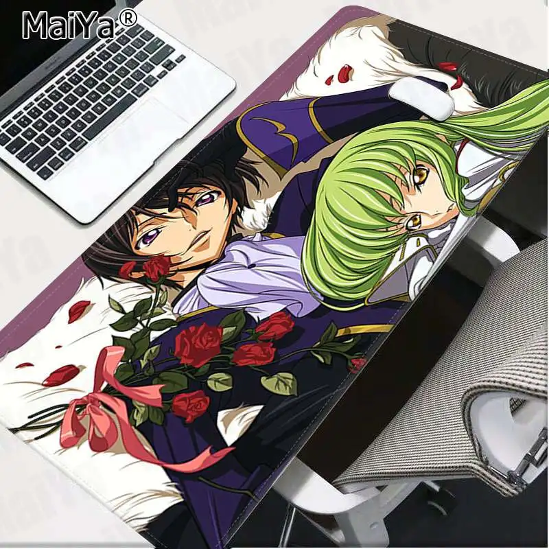 Lock Edge 30x80cm Maiya Cool, новинка, код Geass, клавиатуры, коврик, резиновый, игровой коврик для мыши, Настольный коврик,, большой коврик для мыши, клавиатуры, коврик - Цвет: Lock Edge 30x80cm