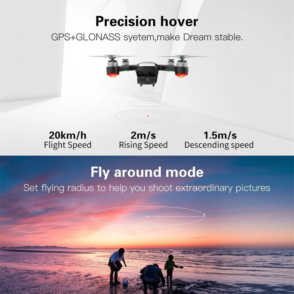 C-Fly DR-EAM gps WI-FI с видом от первого лица 2 Ось Gimbal 4k 1080P HD Камера оптический Fl-ow Дрон Карманный вертолет набор для сборки дрона модели самолета