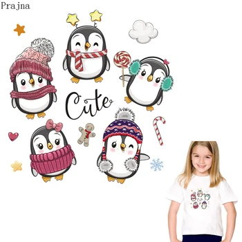 

Prajna Penguin Iron On Transfer Patches Stripes For Clothes Iron On Patch Heat Transfer Vinyl Stickers Applique On Clothes Badge