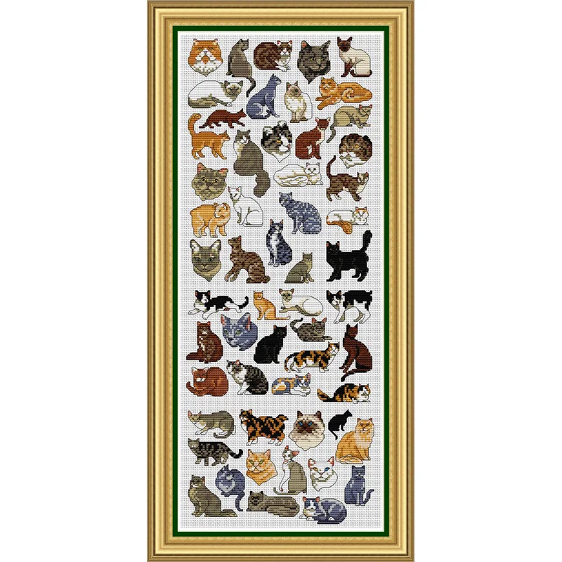 KTF019 Cross Stitch Kit Embroidery Art Homfun Maison Cross Stich Painting Joy Sunday Christmas Decorations For Home Homefun