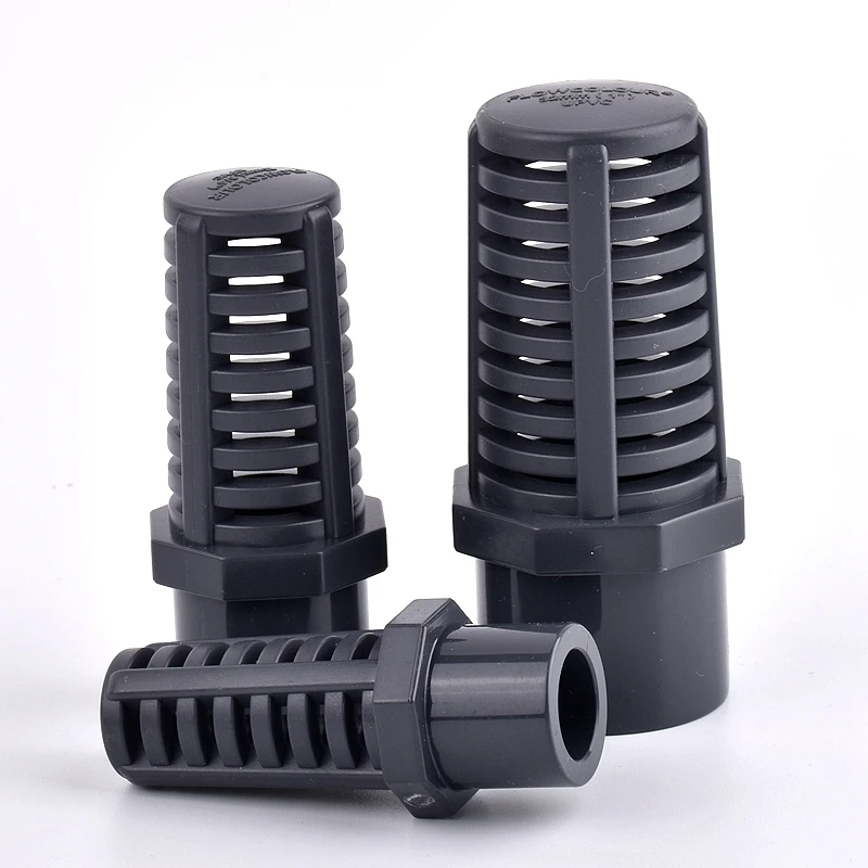 20 ~ 63 mm UPVC Aquariumfilter Interner Aquarium-Wassereinlass-Wasserpumpenfilter, PVC-durchlässige Kappe Blumenkorb Siebsieb – Detail 3