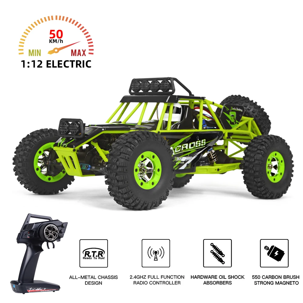 Машинка на радиоуправлении WLtoys 12428 высокоскоростная монстр-машинка с