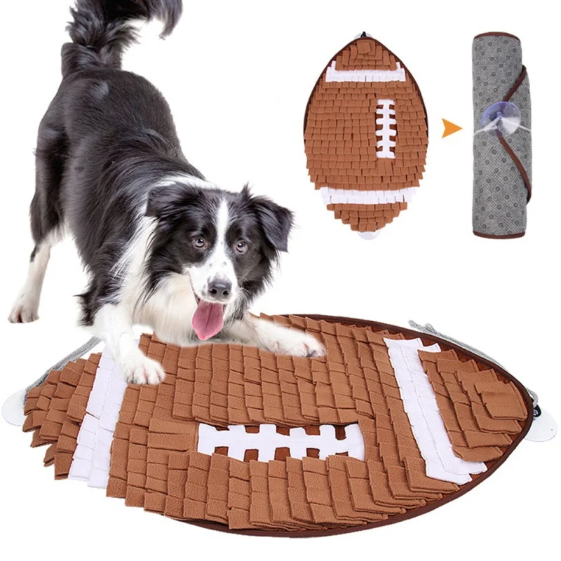 Pet Dog Sniffing Mat Treat Feeding Pad Puppy Interactive Puzzle Toy Pet