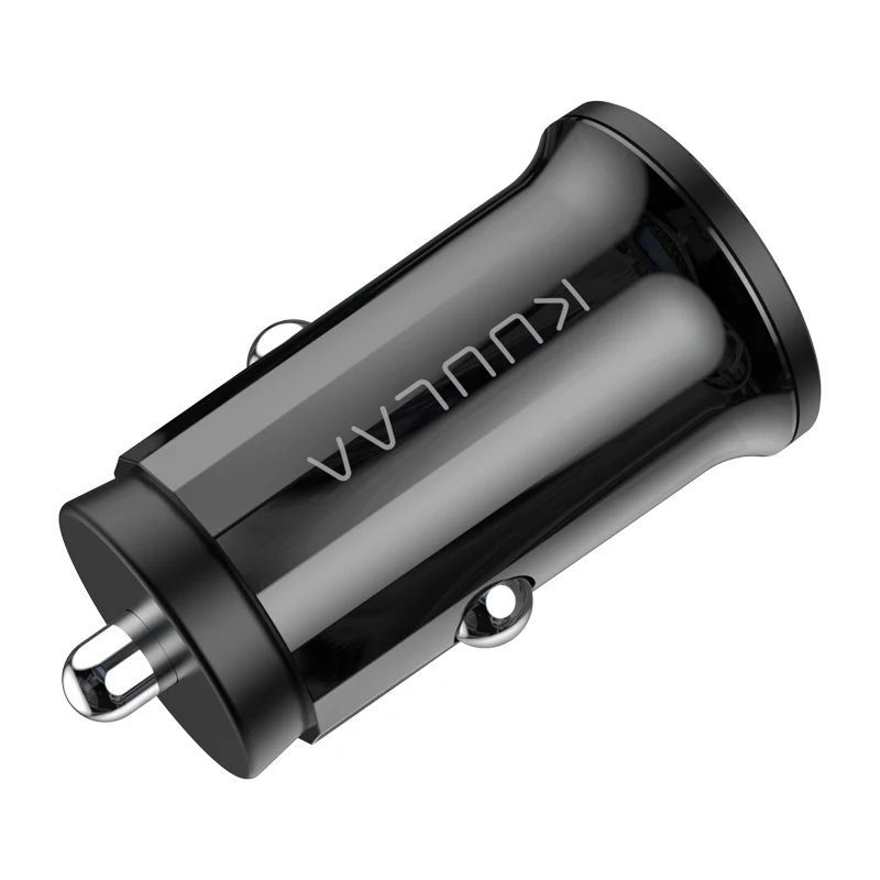 KUULAA Quick Charge 4,0 36 Вт QC PD 3,0 Автомобильное зарядное устройство для samsung S10 9 Быстрая автомобильная зарядка для Xiaomi iPhone usb ЗУ для мобильного телефона - Тип штекера: QC PD Black