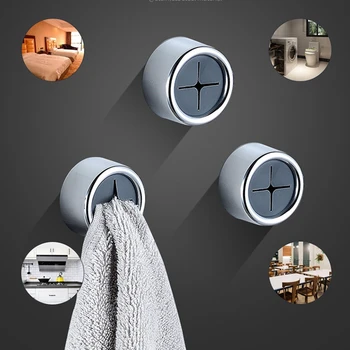 

10 Packs Hook Strong Adhesive Hook No Wall Creative Towel Hook Free Punch Hanger Magic Hook Collision Hook